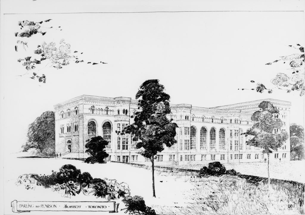 1910s - Darling and Pearson Architects sketch of the Royal Ontario Museum